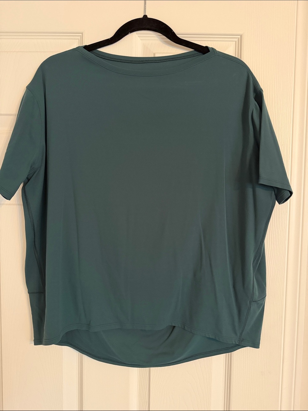 lululemon athletica Back In Action Tee in Teal Green
